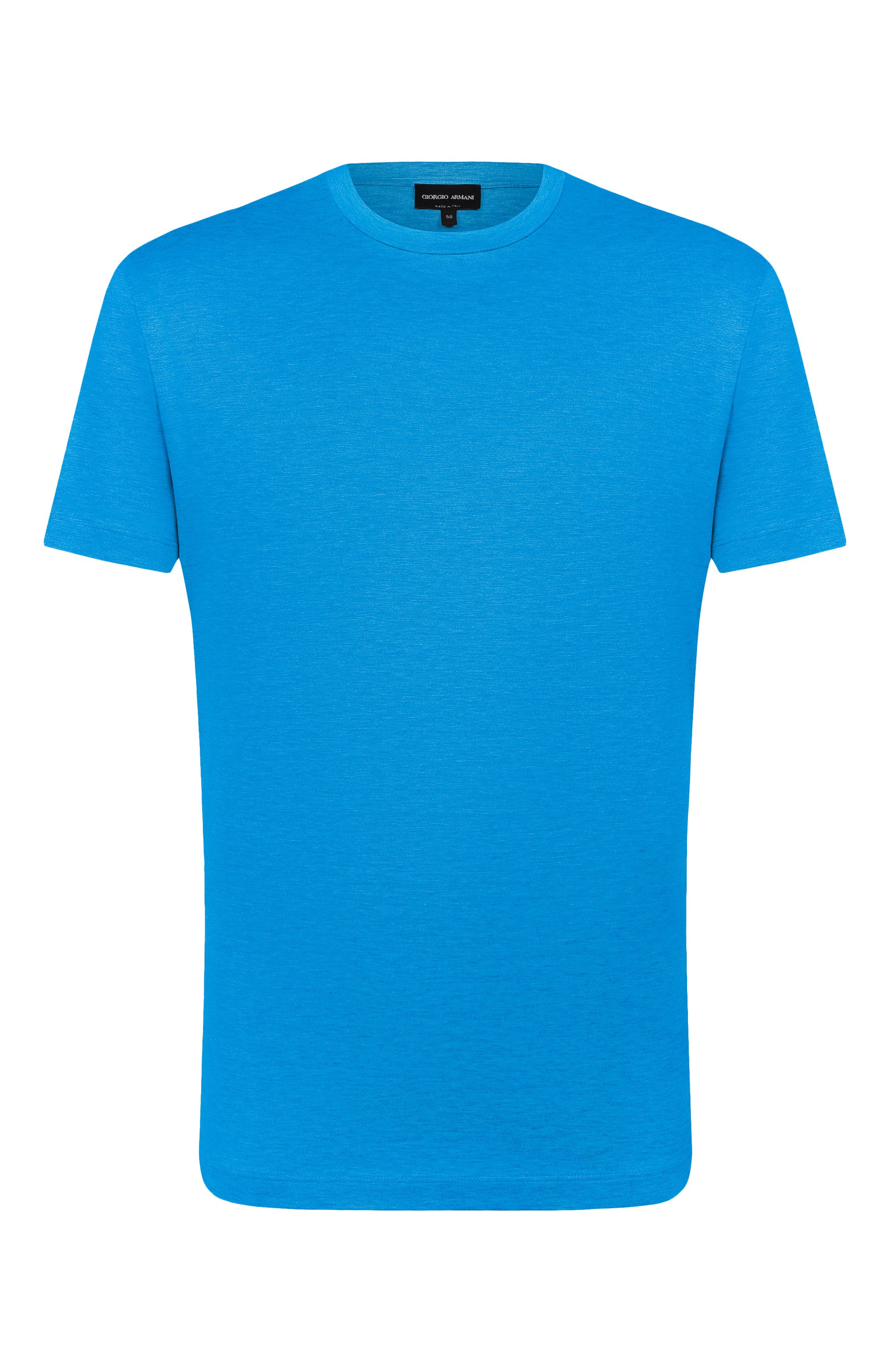 Футболка из шелка и хлопка GIORGIO ARMANI, арт. 3KSM77/SJZHZ, фото 1
