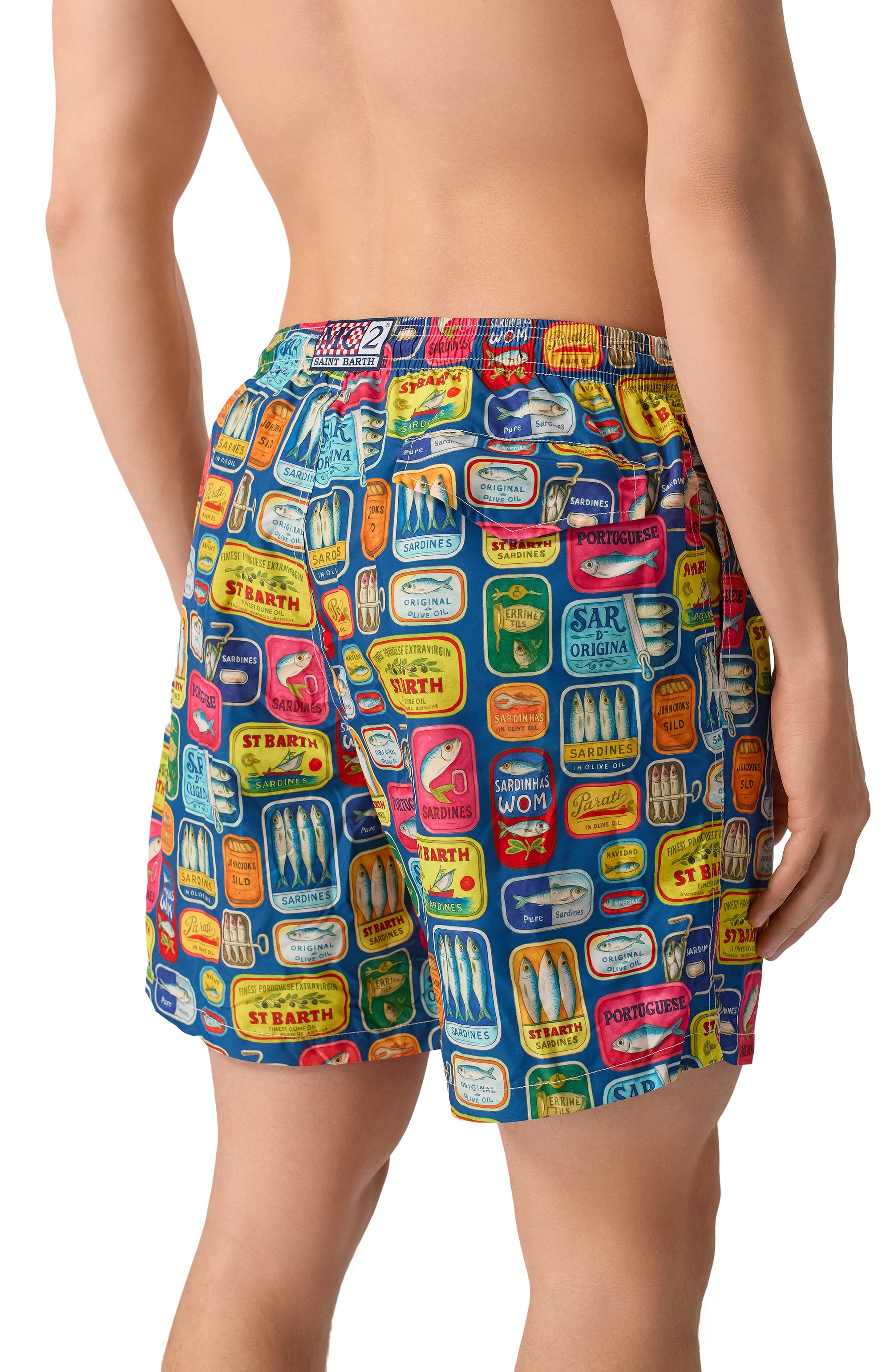 Плавки-шорты MC2 SAINT BARTH синего цвета по цене 15850 руб., арт. LIG0001-00837L/LIGHTING, фото 3 Плавки-шорты MC2 SAINT BARTH, арт. LIG0001-00837L/LIGHTING, фото 3