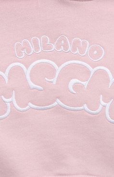 Укороченное худи из хлопка MSGM KIDS, арт. S4MSJGHS086, фото 3