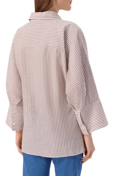 Рубашка изо льна и хло пка PIETRO BRUNELLI, арт. CA2514/LI0028, фото 4