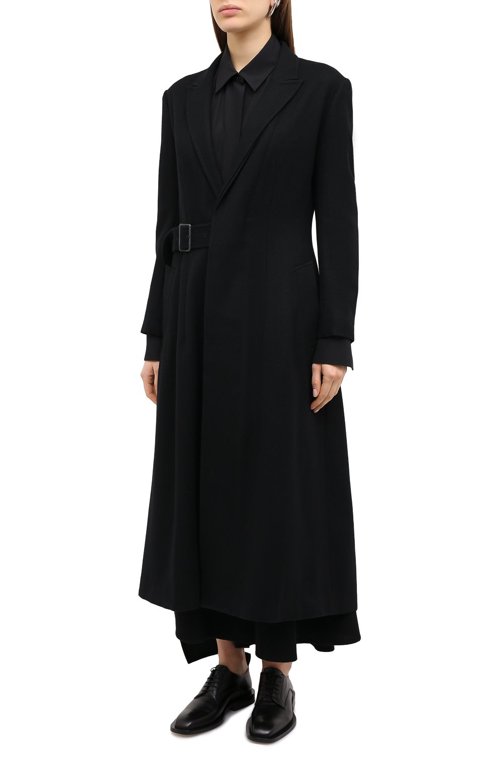 Шерстяное пальто YOHJI YAMAMOTO, арт. NR-C02-103, фото 3
