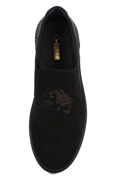 Кожаные слипоны ZILLI, арт. MDS-T060/0E1, фото 5