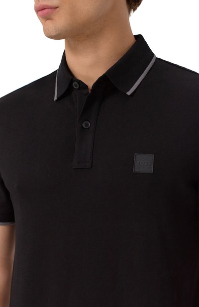 Хлопковое поло BOSS ORANGE, арт. 50507699, фото 5