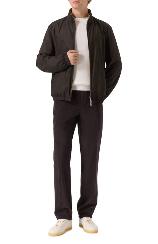 Двусторонняя кожаная куртка Zegna D179T/UDPNTA7 Коричневый  D179T/UDPNTA7 Фото 2