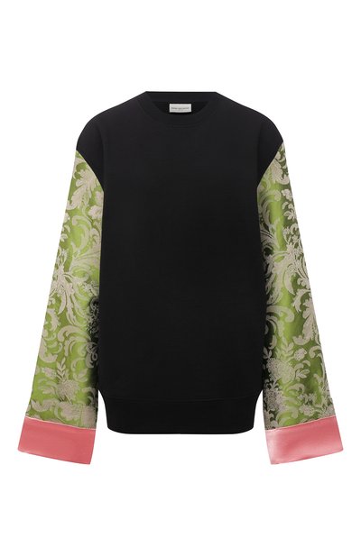 Женский свитшот из хлопка и шелка DRIES VAN NOTEN, арт. 212-011131-3629