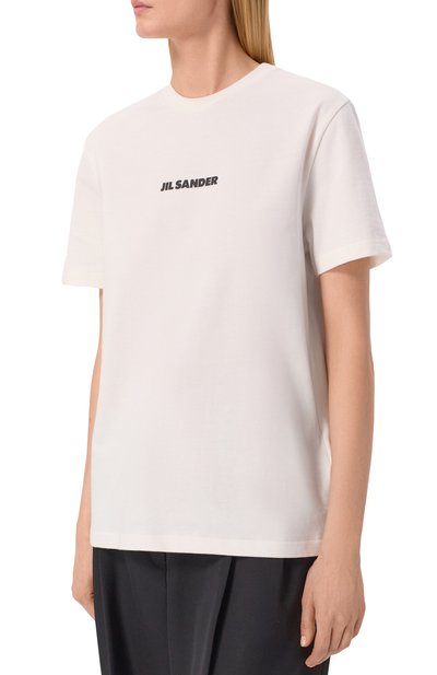 Хлопковая футболка JIL SANDER, арт. J02GC0142/J20103, фото 3