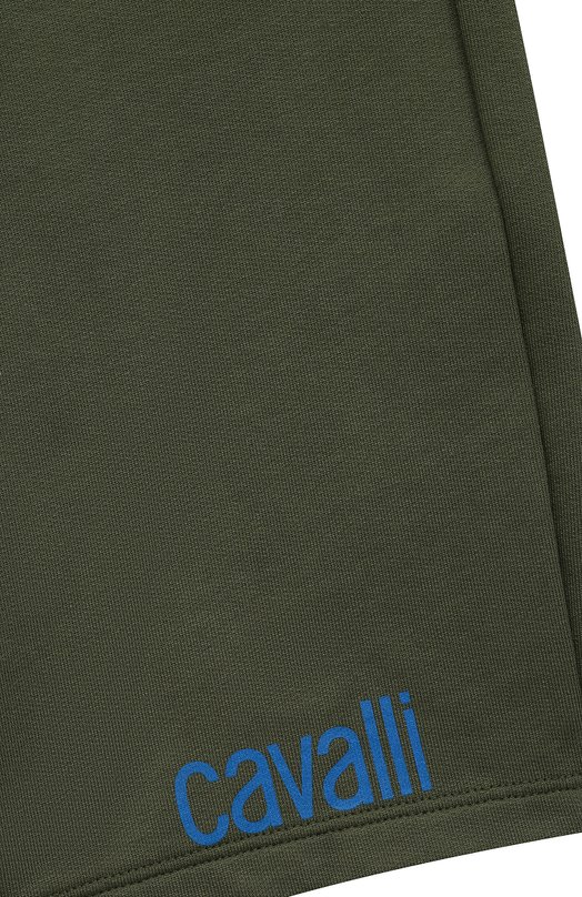 Хлопковые шорты Roberto Cavalli Хаки, фото 3