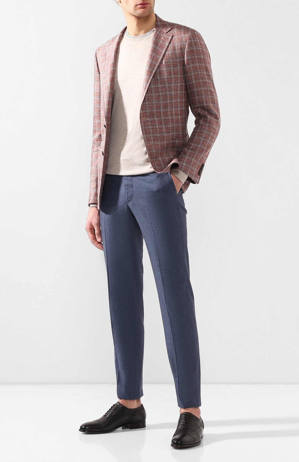 Кожаные оксфорды MORESCHI темно-коричневого цвета по цене 54250 руб., арт. 90042166/NICE, фото 2 Кожаные оксфорды MORESCHI, арт. 90042166/NICE, фото 2