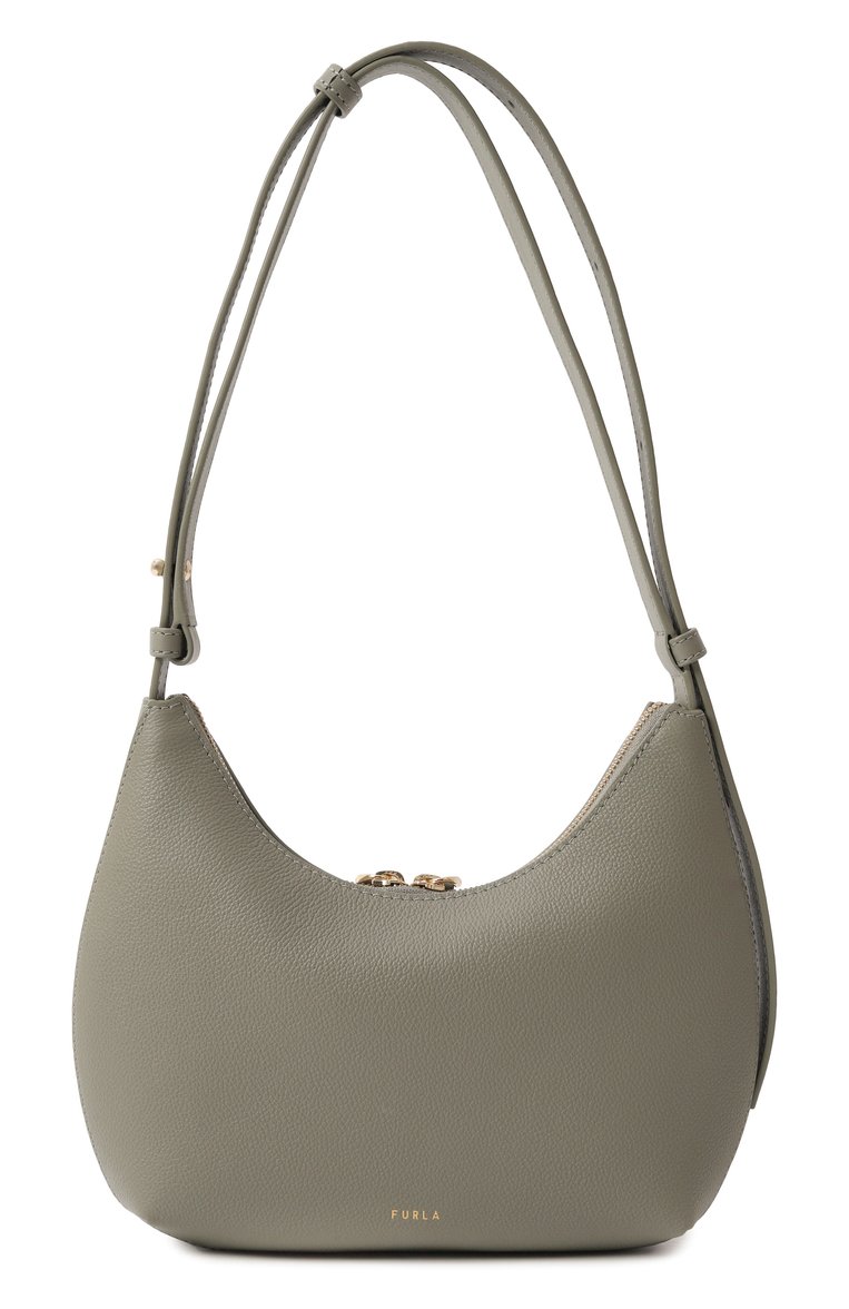 Женская сумка furla goccia small FURLA хаки цвета, арт. WB01500/BX3353 | Фото 1 (Материал: Натуральная кожа; Ремень/цепочка: На ремешке; Размер: small; Материал сплава: Проставлено; Драгоценные камни: Проставлено)