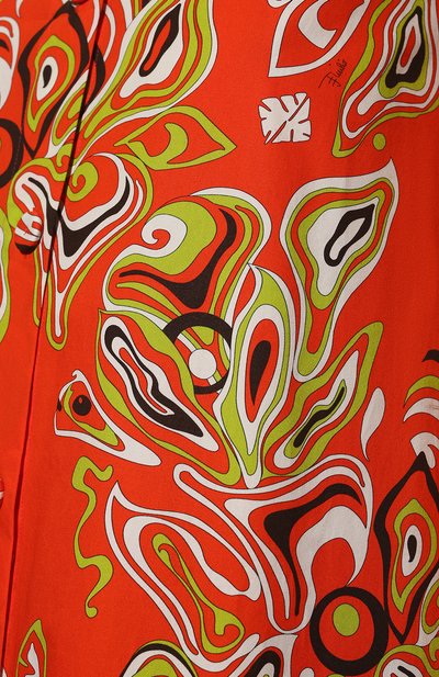 Хлопковое платье EMILIO PUCCI оранжевого цвета по цене 103500 руб., арт. 2HWI20/2H778, фото 5 Хлопковое платье EMILIO PUCCI, арт. 2HWI20/2H778, фото 5