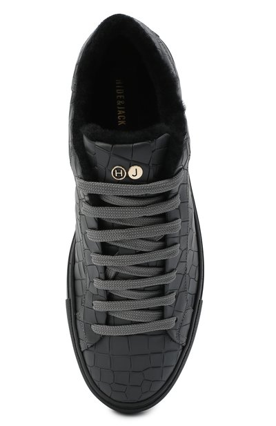 Кожаные кеды HIDE AND JACK, арт. IBKLDGRBLK-MTB, фото 5