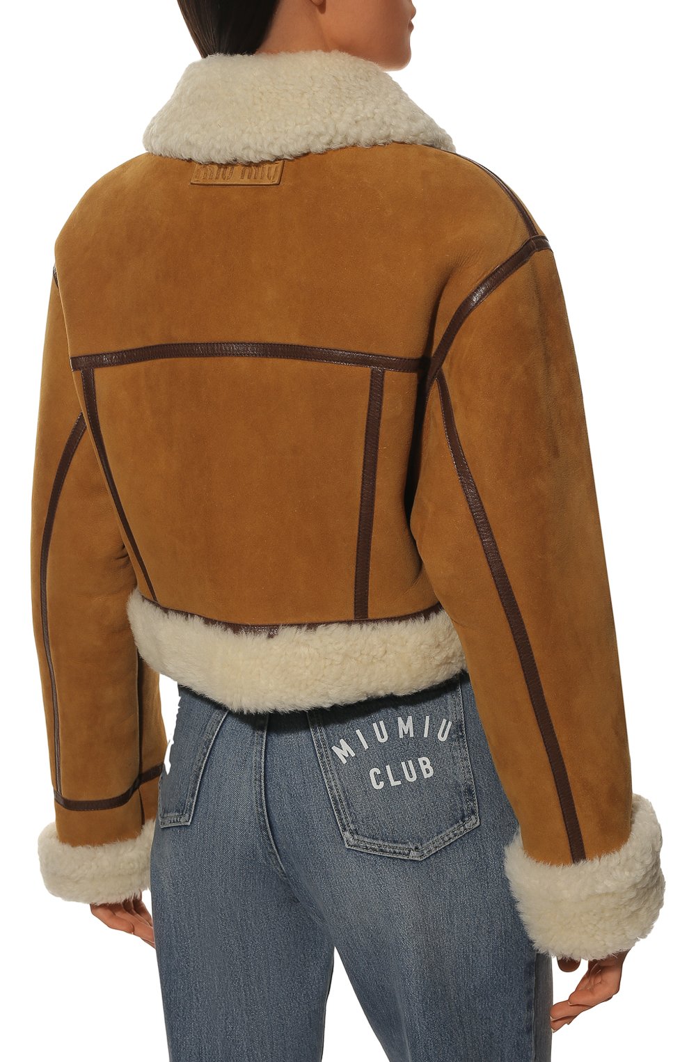 Дубленка из овчины MIU MIU, арт. MPV770-1ZKQ-F036S, фото 4