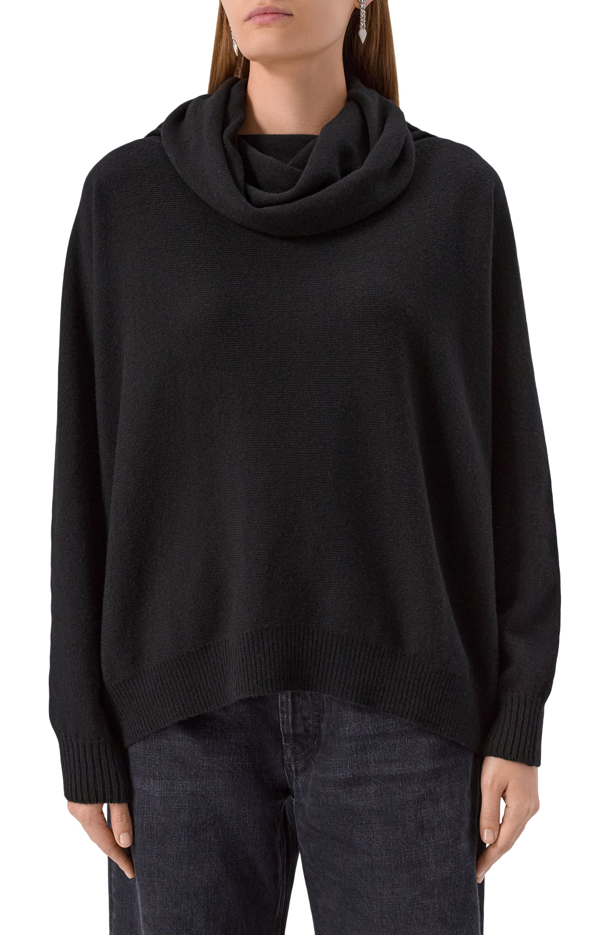 Свитер из шерсти и кашемира D.EXTERIOR черного цвета по цене 53300 руб., арт. 61157, фото 3 Свитер из шерсти и кашемира D.EXTERIOR, арт. 61157, фото 3