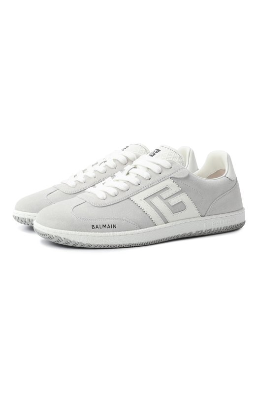 Замшевые кеды Swan Balmain FM1VI360/LWSC Серый FM1VI360/LWSC