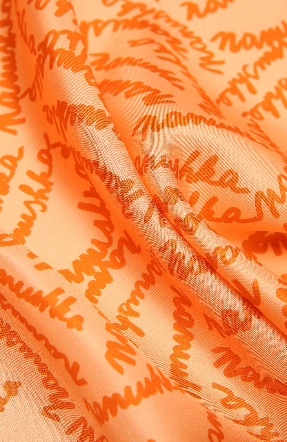 Шелковый платок NANUSHKA, арт. S0LEIL_RUST HANDWRITING_SILK, фото 2