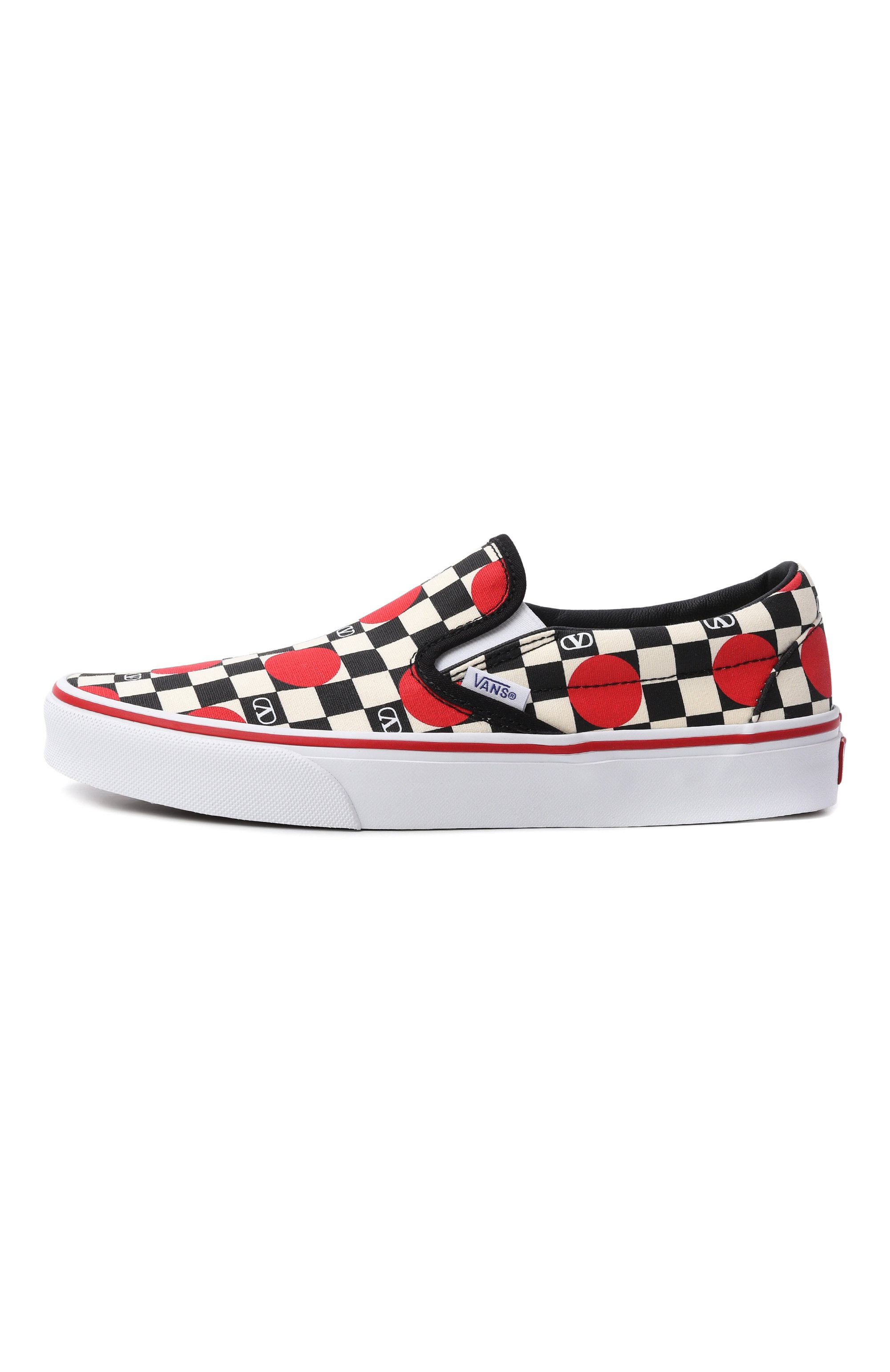 Текстильные слипоны valentino garavani x vans VALENTINO, арт. 8W2S0NY9/WHX, фото 4