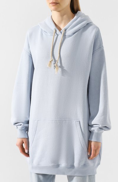 Хлопковое худи ACNE STUDIOS голубого цвета по цене 43500 руб., арт. AI0044/W, фото 3 Хлопковое худи ACNE STUDIOS, арт. AI0044/W, фото 3