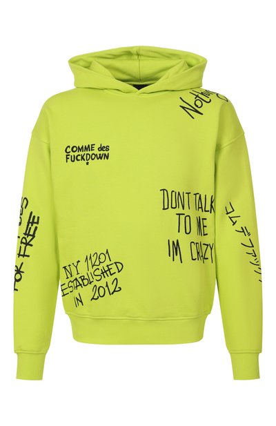 Хлопковое худи COMME DES FUCKDOWN, арт. CFABM01550, фото 1