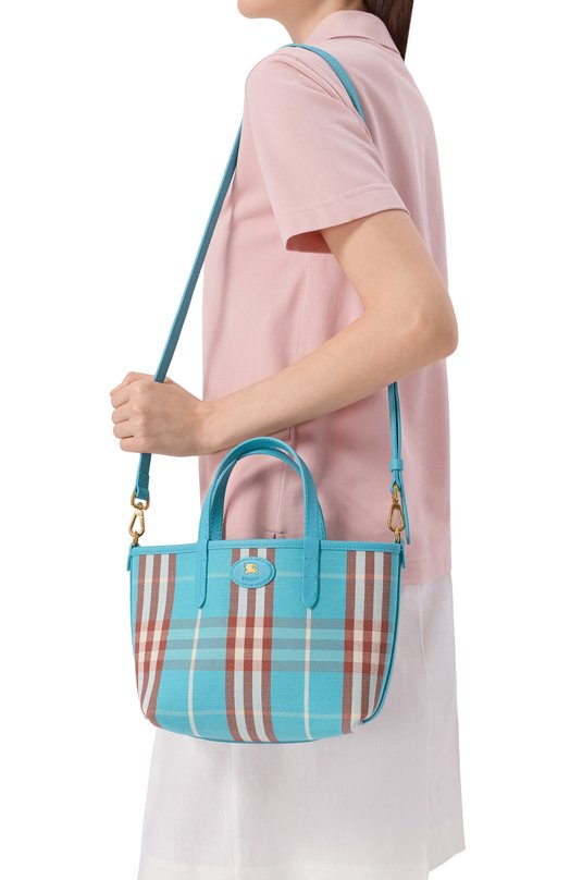 Двусторонняя сумка Bloomsbury mini Burberry 8119628 Голубой  8119628 Фото 2