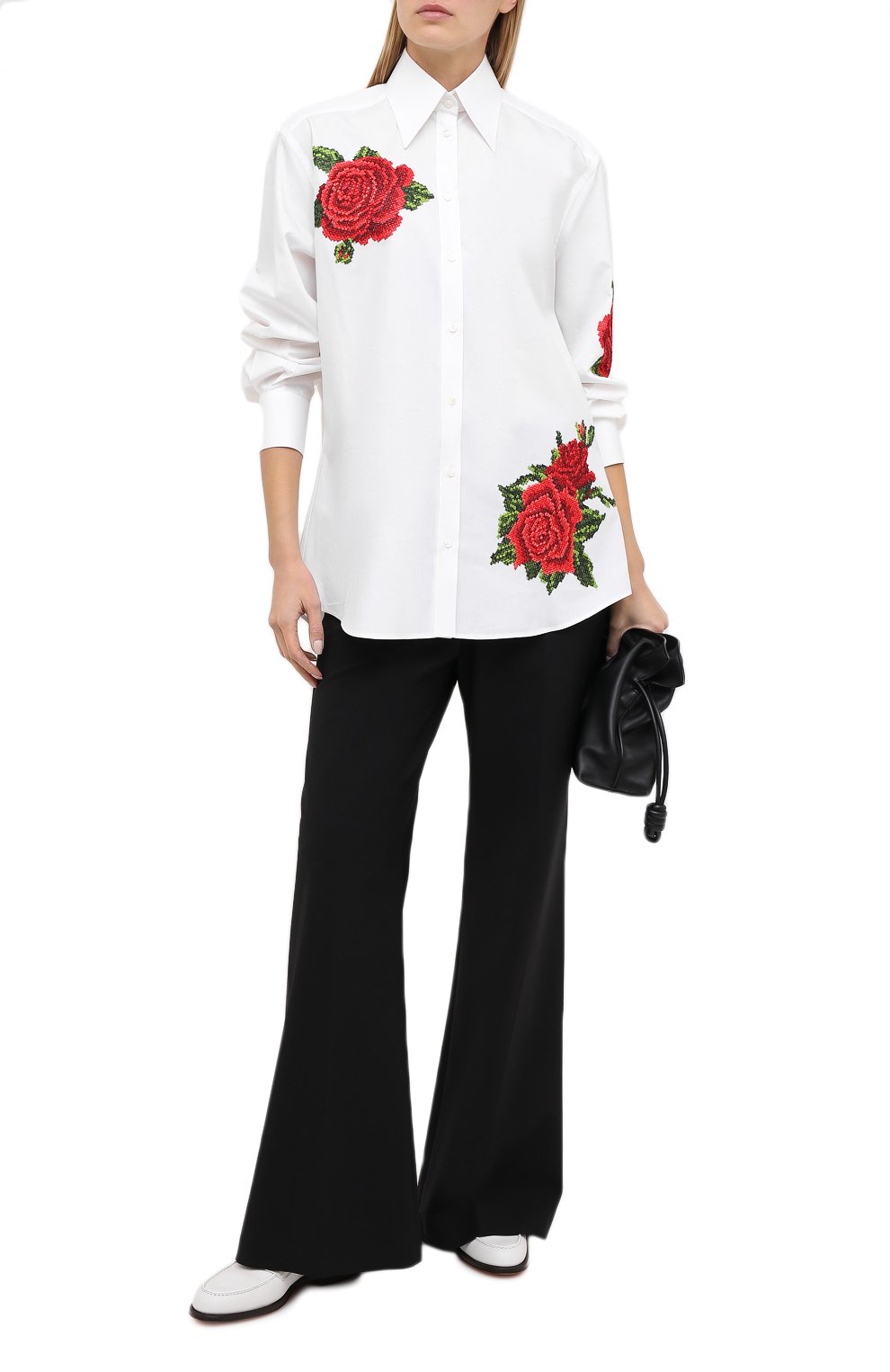 Рубашка из хлопка и шелка DOLCE & GABBANA, арт. F5006Z/FUMWI, фото 2