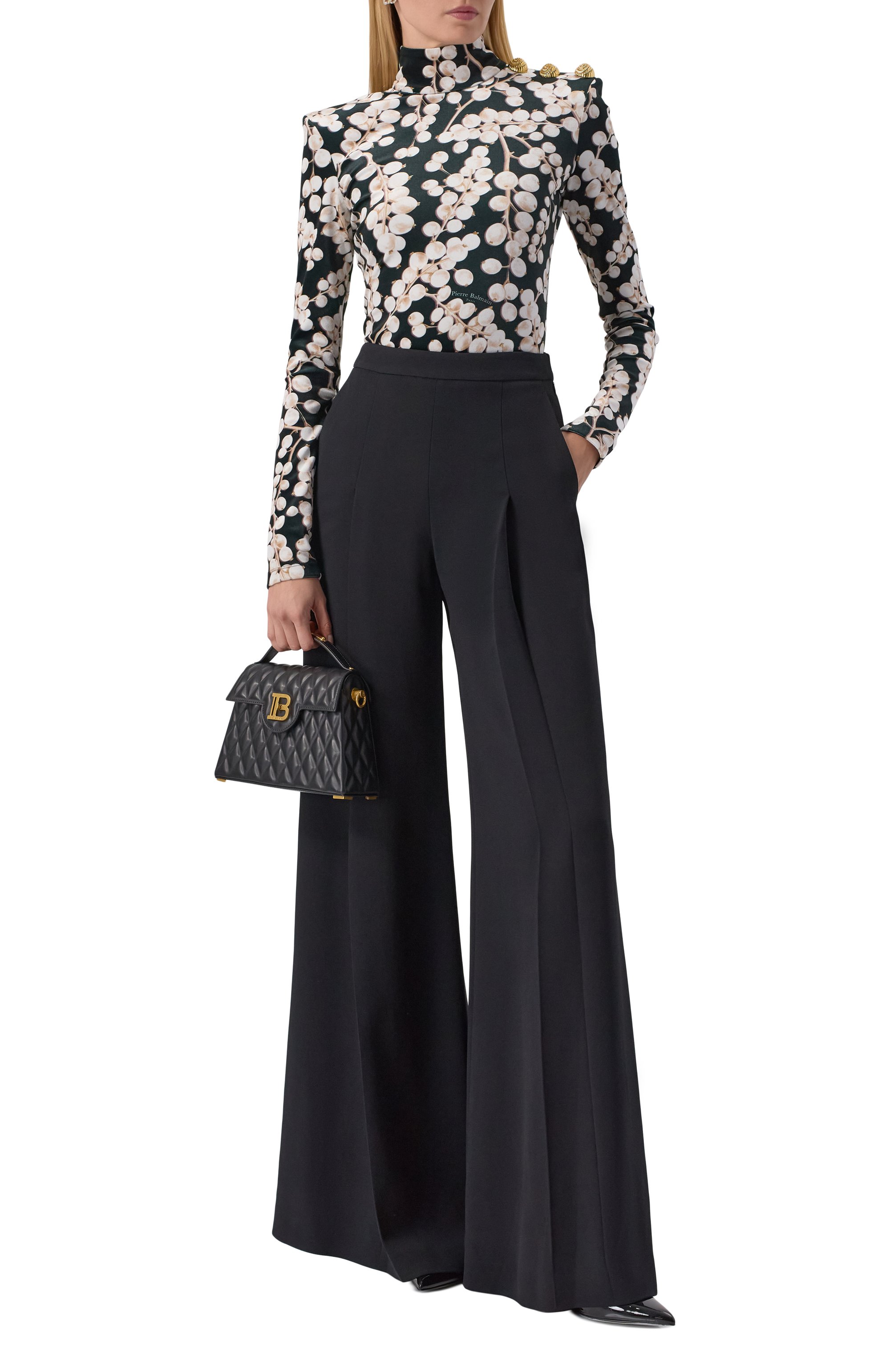 Сумка b-buzz dynasty BALMAIN черного цвета по цене 299500 руб., арт. EN1DB935/LHLB, фото 7 Сумка b-buzz dynasty BALMAIN, арт. EN1DB935/LHLB, фото 7