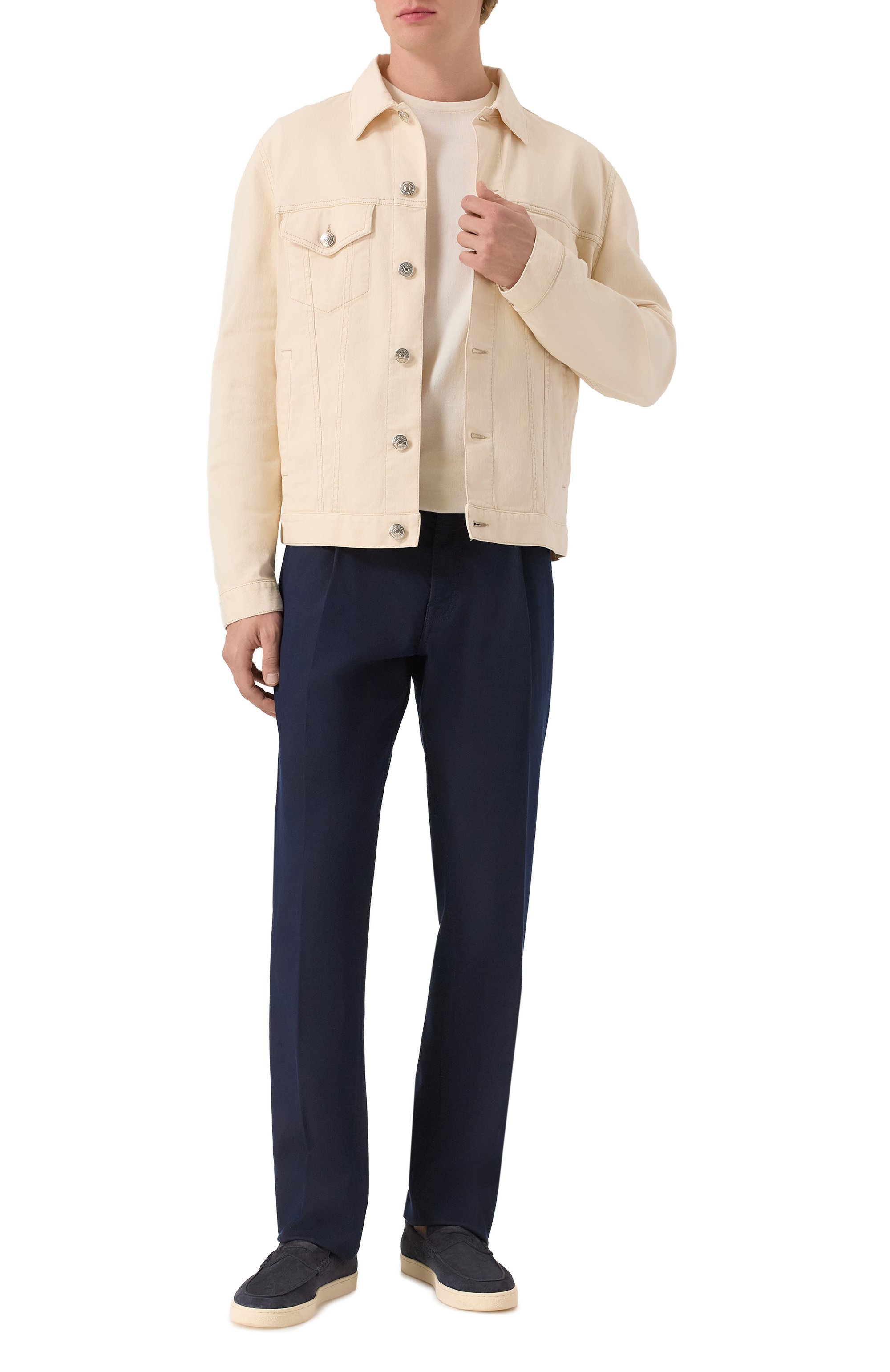 Брюки STEFANO RICCI темно-синего цвета по цене 170500 руб., арт. MFT53B1360/RT70BL, фото 2 Брюки STEFANO RICCI, арт. MFT53B1360/RT70BL, фото 2