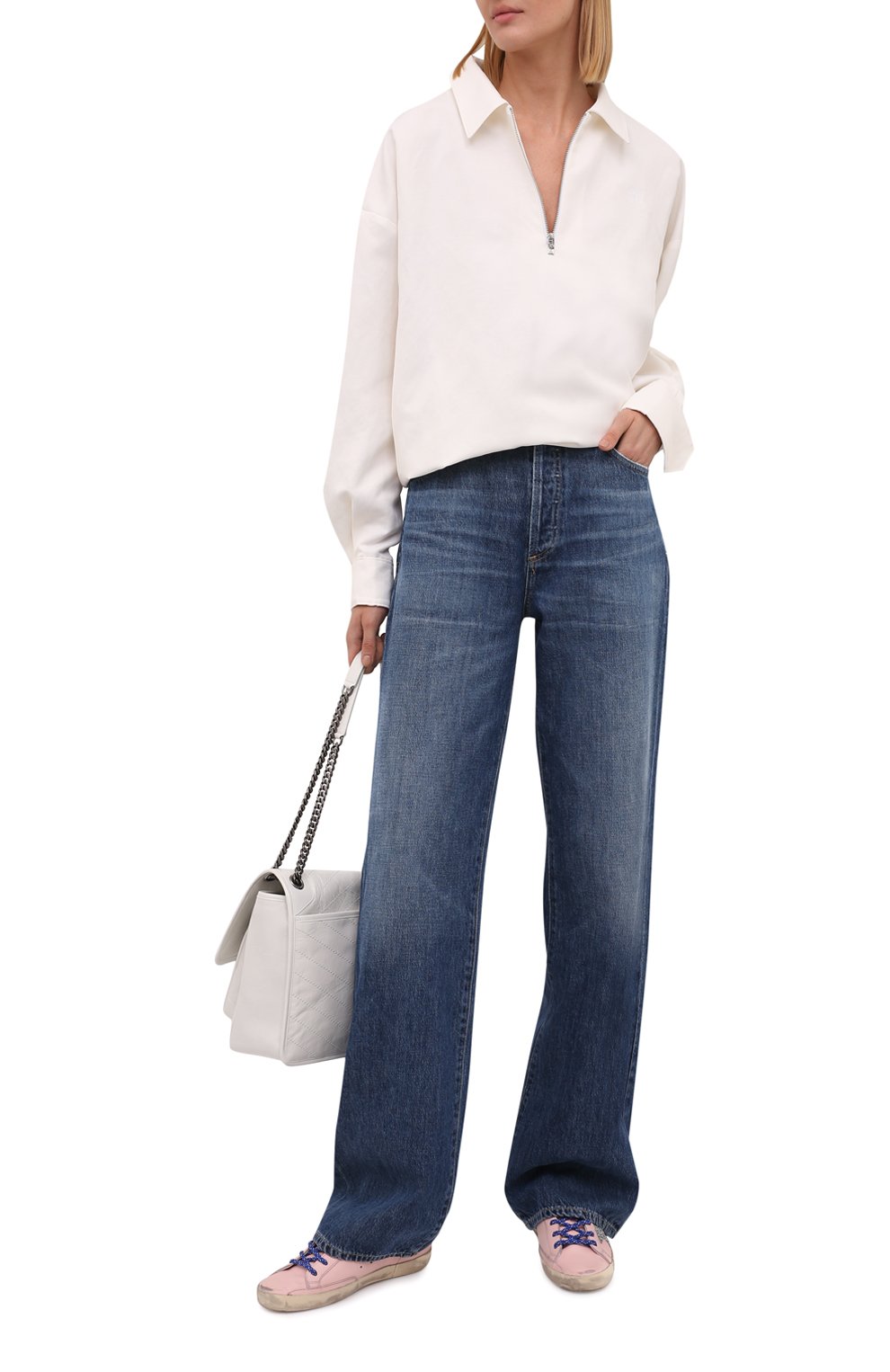 Кожаные кеды superstar GOLDEN GOOSE DELUXE BRAND, арт. GWF00101.F001895, фото 2