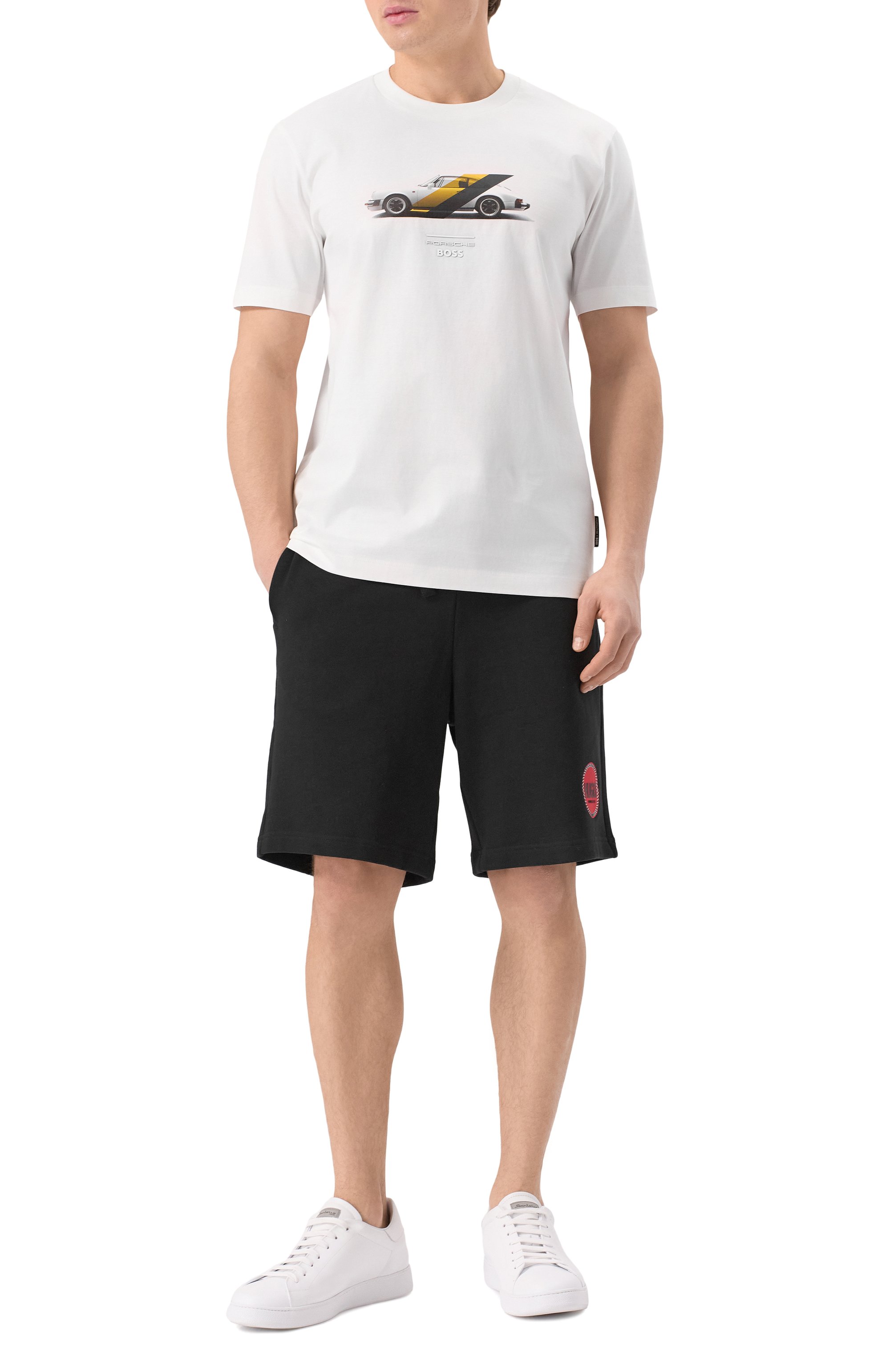 Хлопковая футболка boss x porsche BOSS, арт. 50531455, фото 2