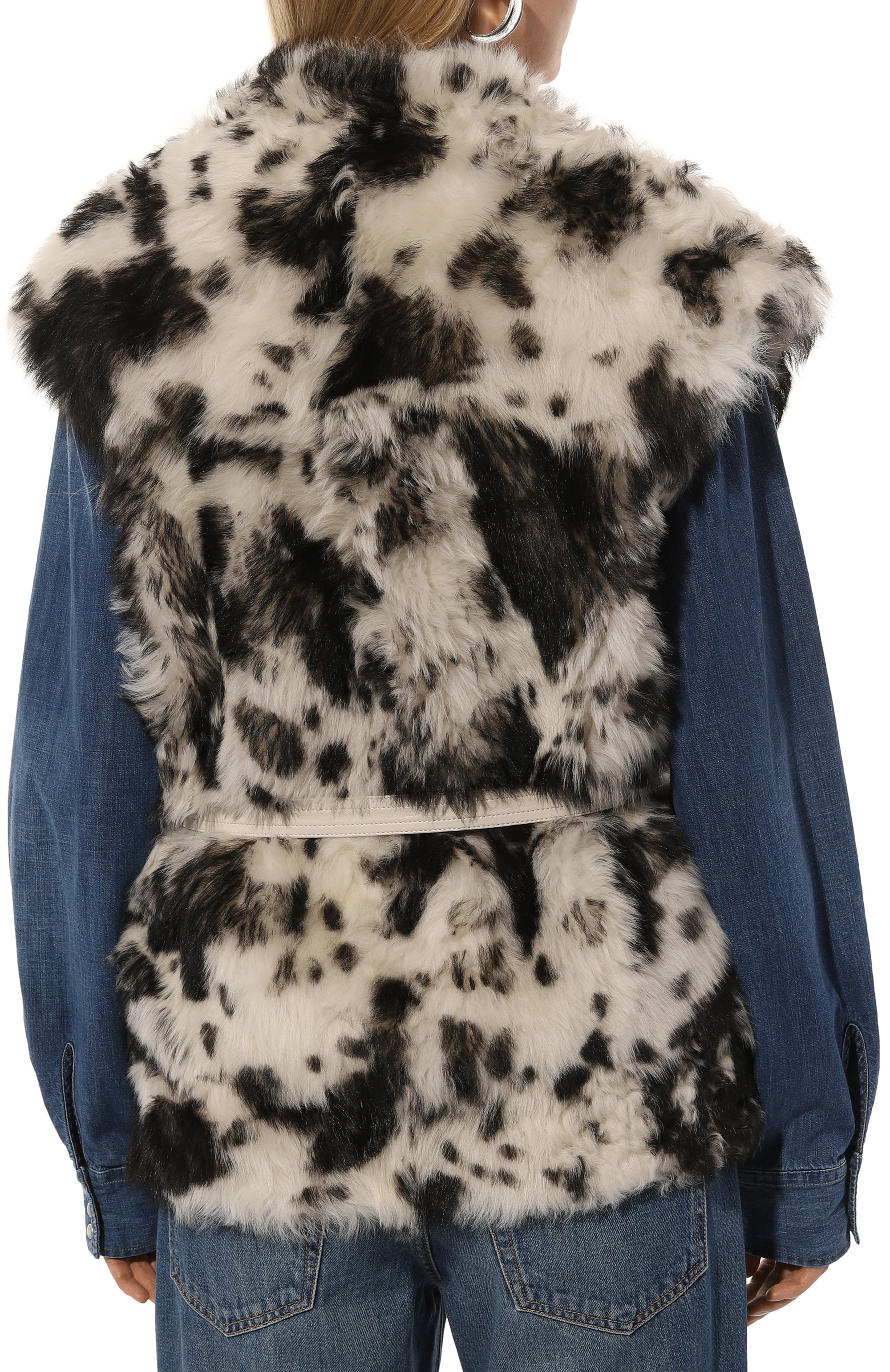 Двусторонний жилет из меха овчины VENERA M., арт. YLKBP, фото 4