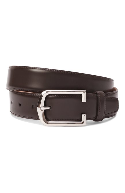 Мужской кожаный ремень CORNELIANI коричневого цвета, арт. 25V300-2520830 | Фото 1 (Материал сплава: Проставлено; Нос: Не проставлено; Материал: Натуральная кожа)