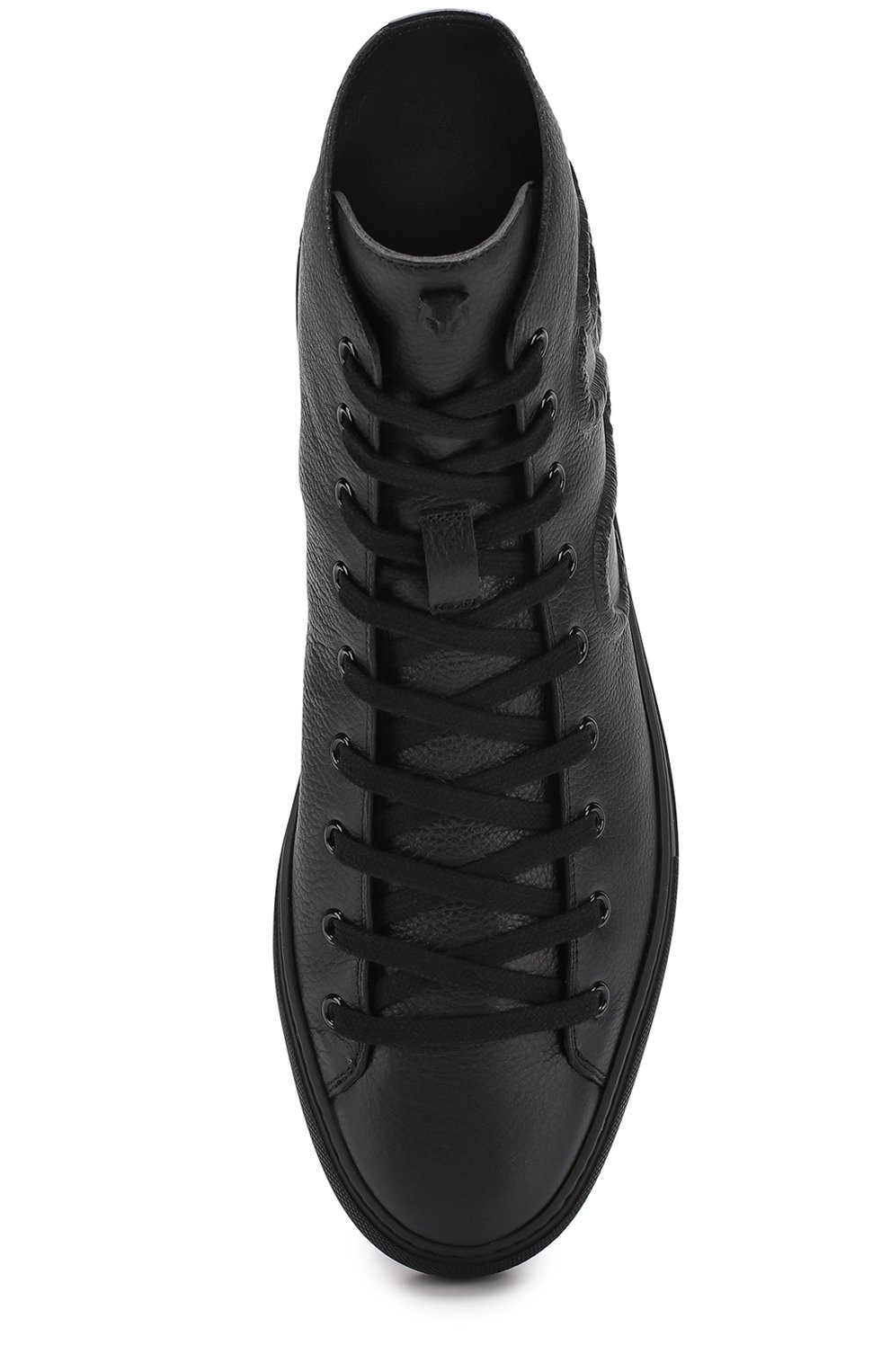 Высокие кожаные кеды с фактурной отделкой GUCCI, арт. 449989/BX030, фото 4