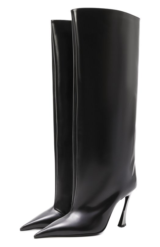 Кожаные сапоги Mugler MUWFW2425SC053_CL001 Чёрный MUWFW2425SC053_CL001