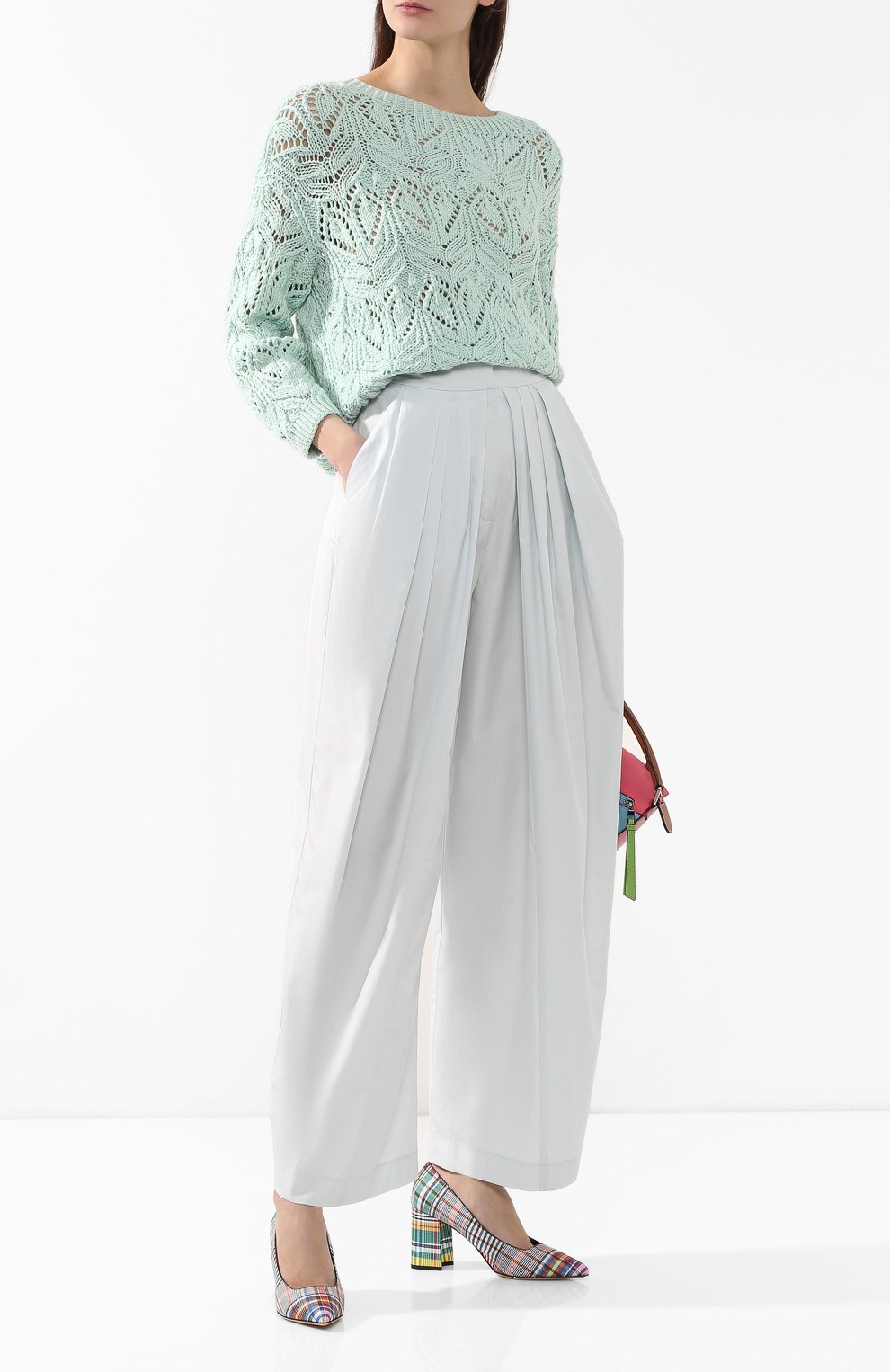Хлопковые брюки VIKA GAZINSKAYA, арт. SS19-1721, фото 2