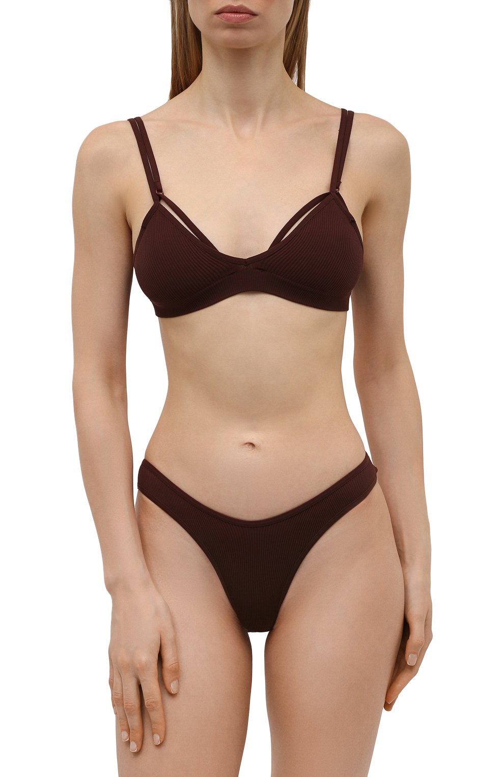 Бра-топ ANDREADAMO коричневого цвета по цене 6285 руб., арт. ADFW21GP02017477, фото 2 Бра-топ ANDREADAMO, арт. ADFW21GP02017477, фото 2