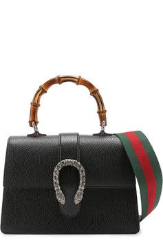 Женская сумка dionysus bamboo medium GUCCI черного цвета, арт. 448075/CA0HN | Фото 6 (Материал: Натуральная кожа; Ремень/цепочка: На ремешке; Статус проверки: Проверено, Проверена категория; Сумки-техни ческие: Сумки через плечо, Сумки top-handle; Размер: medium; Материал сплава: Проставлено, Проверено; Драгоценные камни: Проставлено)