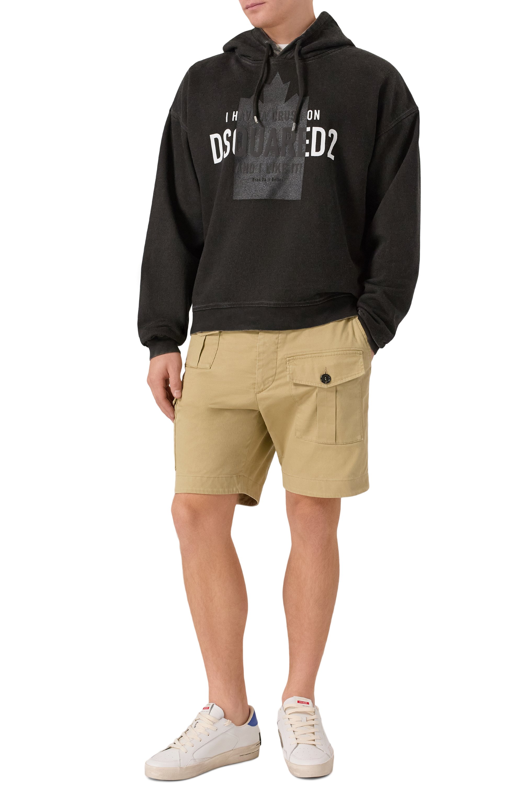 Хлопковые шорты DSQUARED2, арт. S74MU0780/S39021, фото 2