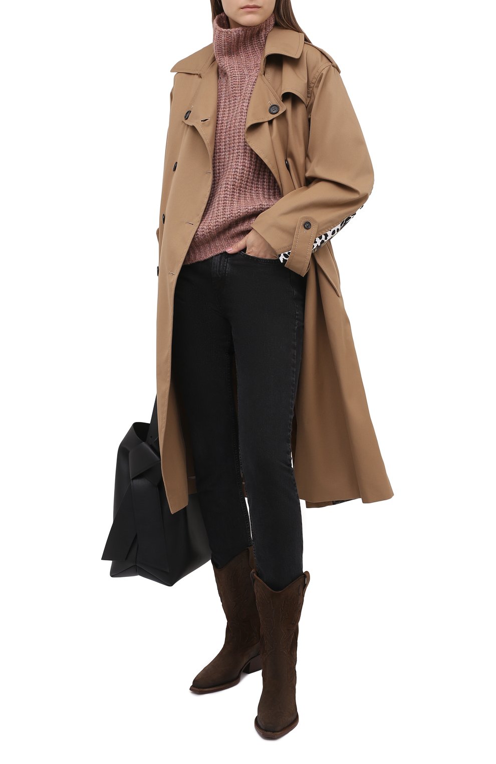 Свитер ISABEL MARANT розового цвета по цене 52600 руб., арт. PU1413-20A042I/IRIS, фото 2 Свитер ISABEL MARANT, арт. PU1413-20A042I/IRIS, фото 2