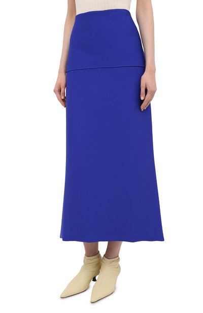 Юбка JIL SANDER синего цвета по цене 121000 руб., арт. JSWS754328-WSY45018, фото 3 Юбка JIL SANDER, арт. JSWS754328-WSY45018, фото 3