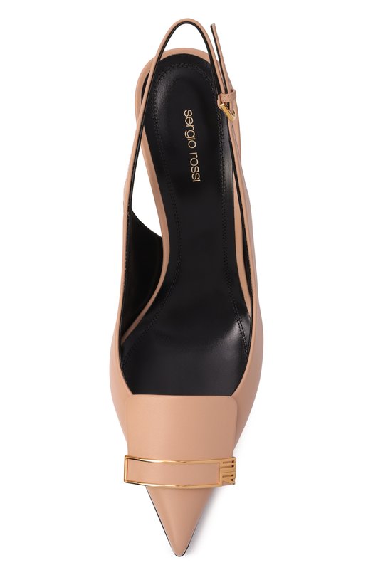 Кожаные туфли Evolve 75 Sergio Rossi B14501/MMVN14 Бежевый  B14501/MMVN14 Фото 6