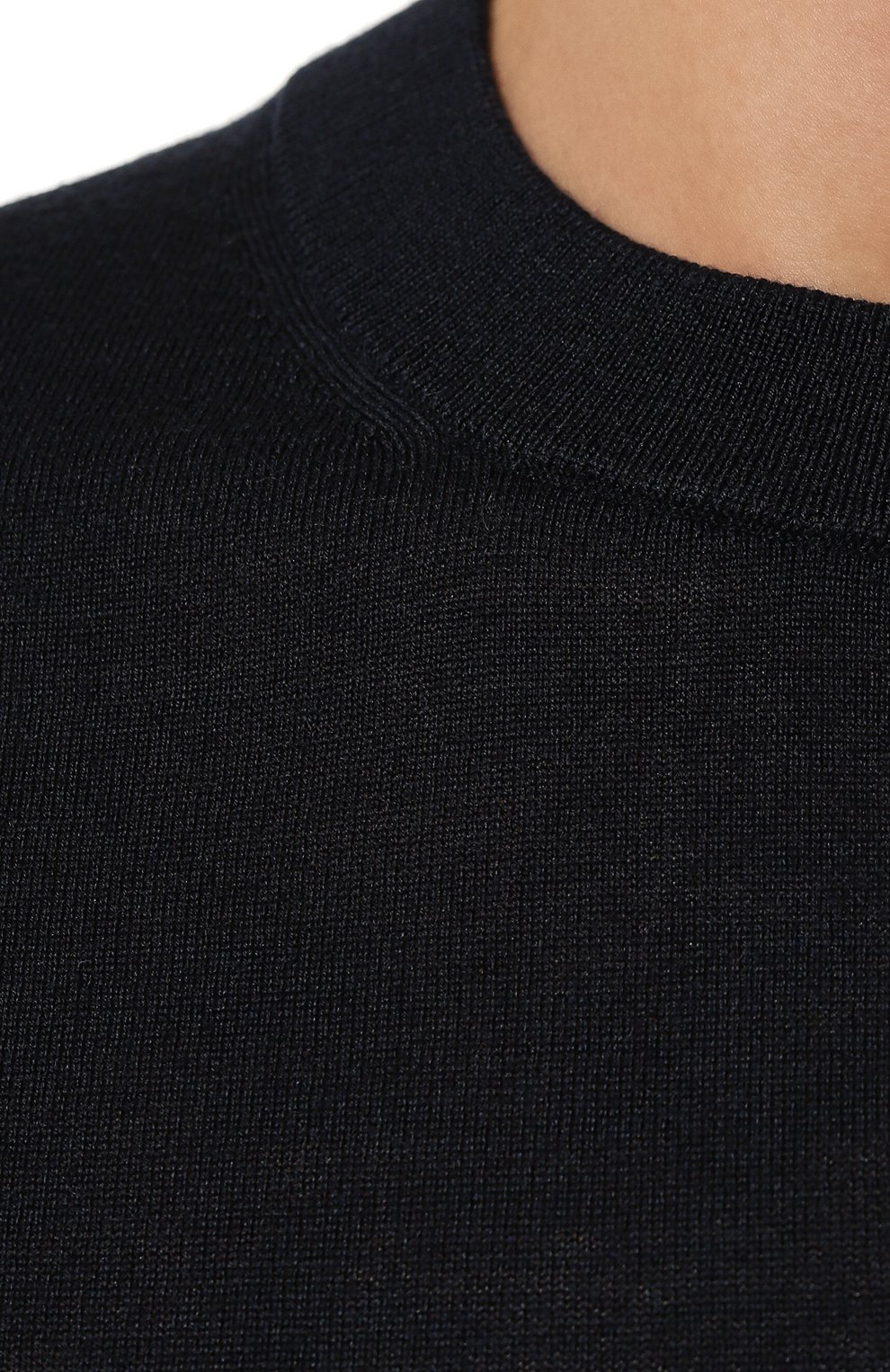 Шерстяной пуловер BOSS темно-синего цвета по цене 14650 руб., арт. 50492857, фото 5 Шерстяной пуловер BOSS, арт. 50492857, фото 5