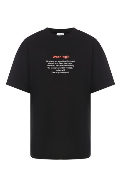 Женская хлопковая футболка VETEMENTS, арт. UAH20TR633/W
