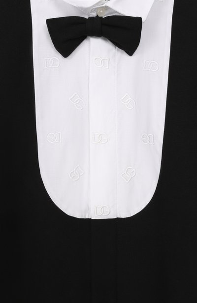 Хлопковый комбинезон DOLCE & GABBANA черно-белого цвета по цене 47800 руб., арт. L11085/G7P2A, фото 3 Хлопковый комбинезон DOLCE & GABBANA, арт. L11085/G7P2A, фото 3