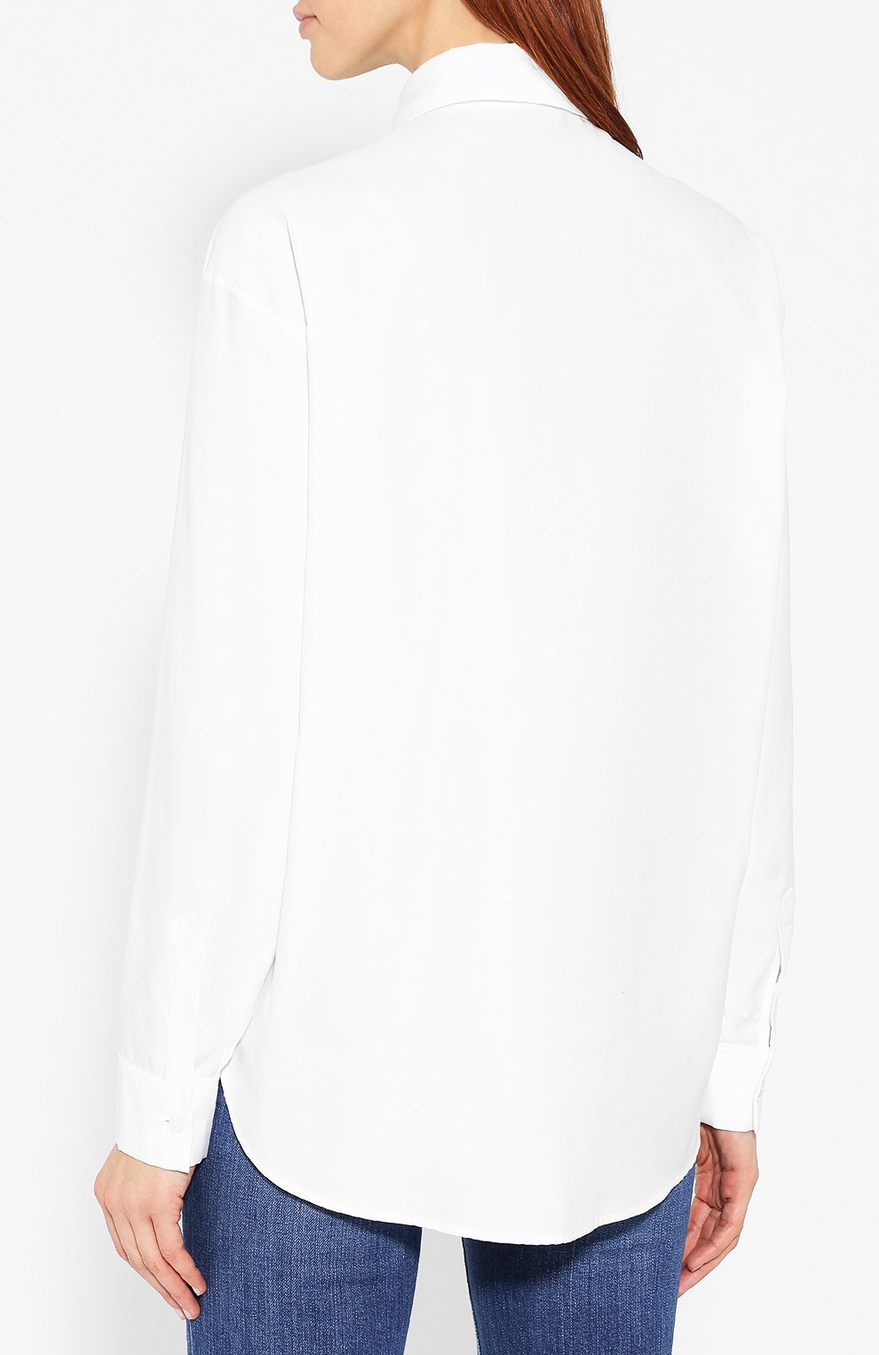 Хлопковая рубашка STELLA MCCARTNEY белого цвета по цене 109500 руб., арт. 554972/SJA01, фото 4 Хлопковая рубашка STELLA MCCARTNEY, арт. 554972/SJA01, фото 4