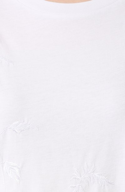 Хлопковая футболка DRIES VAN NOTEN белого цвета по цене 22900 руб., арт. 192-11179-8611, фото 5 Хлопковая футболка DRIES VAN NOTEN, арт. 192-11179-8611, фото 5