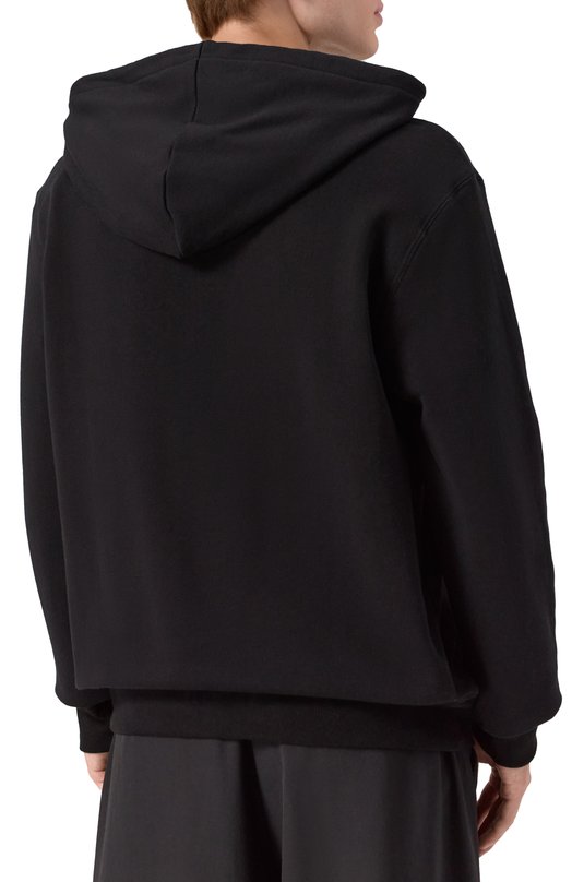 Хлопковое худи Lanvin RM-H00001-J209-P22 Чёрный  RM-H00001-J209-P22 Фото 4