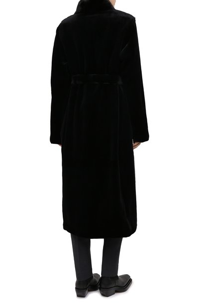 Шуба из меха норки YVES SALOMON, арт. 7WYM75720VLVR/BLACK/48, фото 4