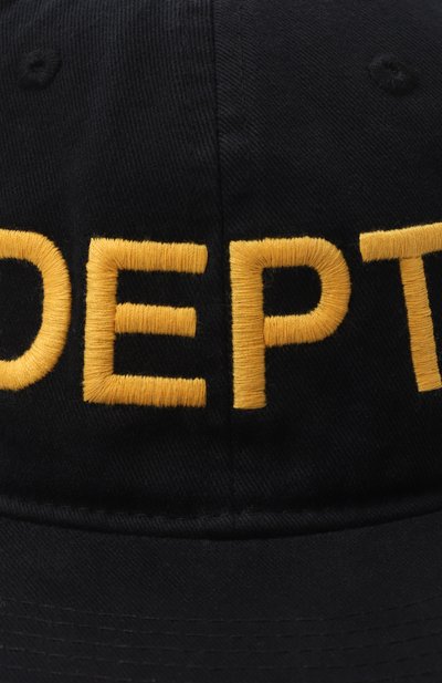 Хлопковая бейсболка GALLERY DEPT. черного цвета по цене 25800 руб., арт. DH-90147, фото 3 Хлопковая бейсболка GALLERY DEPT., арт. DH-90147, фото 3