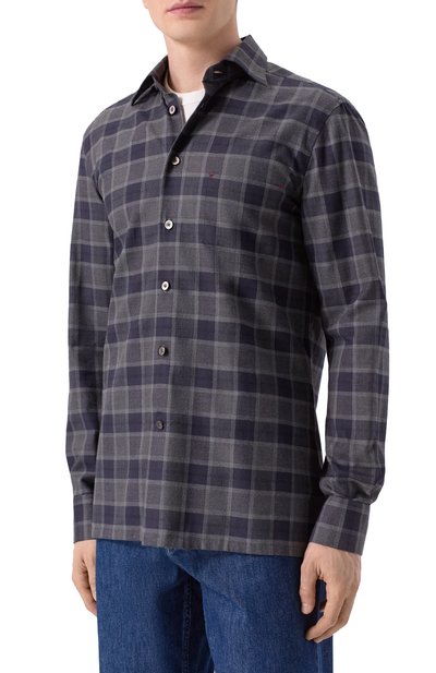 Хлопковая рубашка KITON, арт. UMCNERH0943909, фото 3