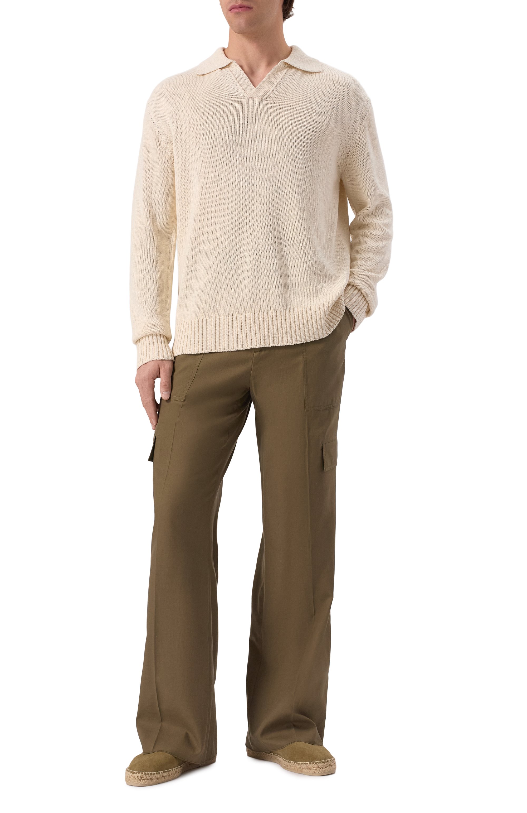 Брюки-карго из хлопка и шелка MVST, арт. 25E/X1P/0/B031/0207, фото 2