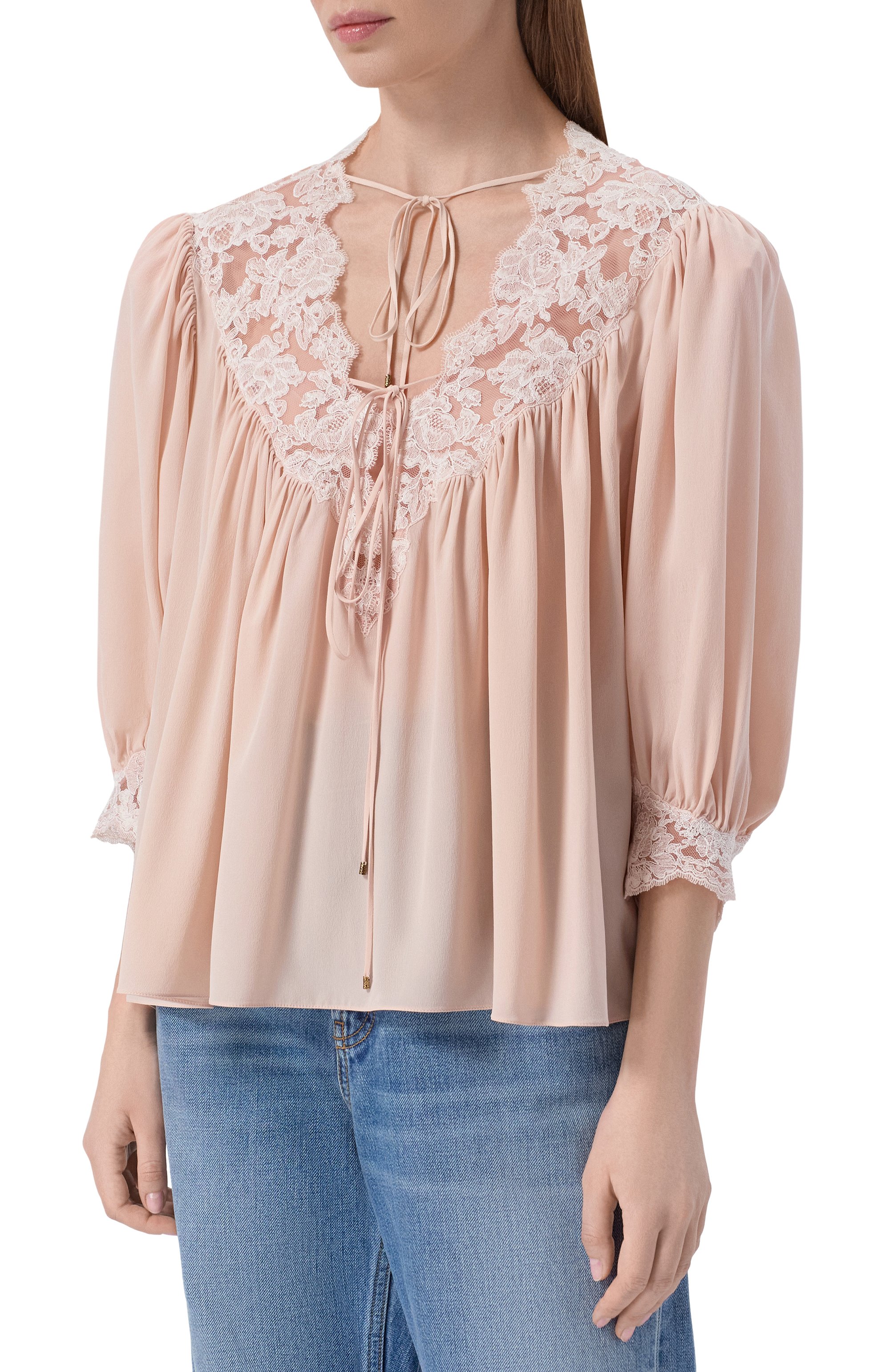 Шелковая блузка CHLOÉ, арт. CH26SHT38005, фото 3